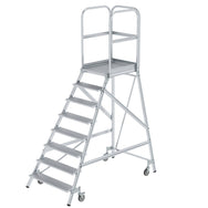 Munk Podesttreppe einseitig begehbar – Alu-Podesttreppe mit rutschfesten Stufen, geräumiger Plattform & Geländer für sicheres Arbeiten. 150 kg Tragkraft. Jetzt bestellen! – Jetzt erhältlich im MTN Shop DE. - imagen 7