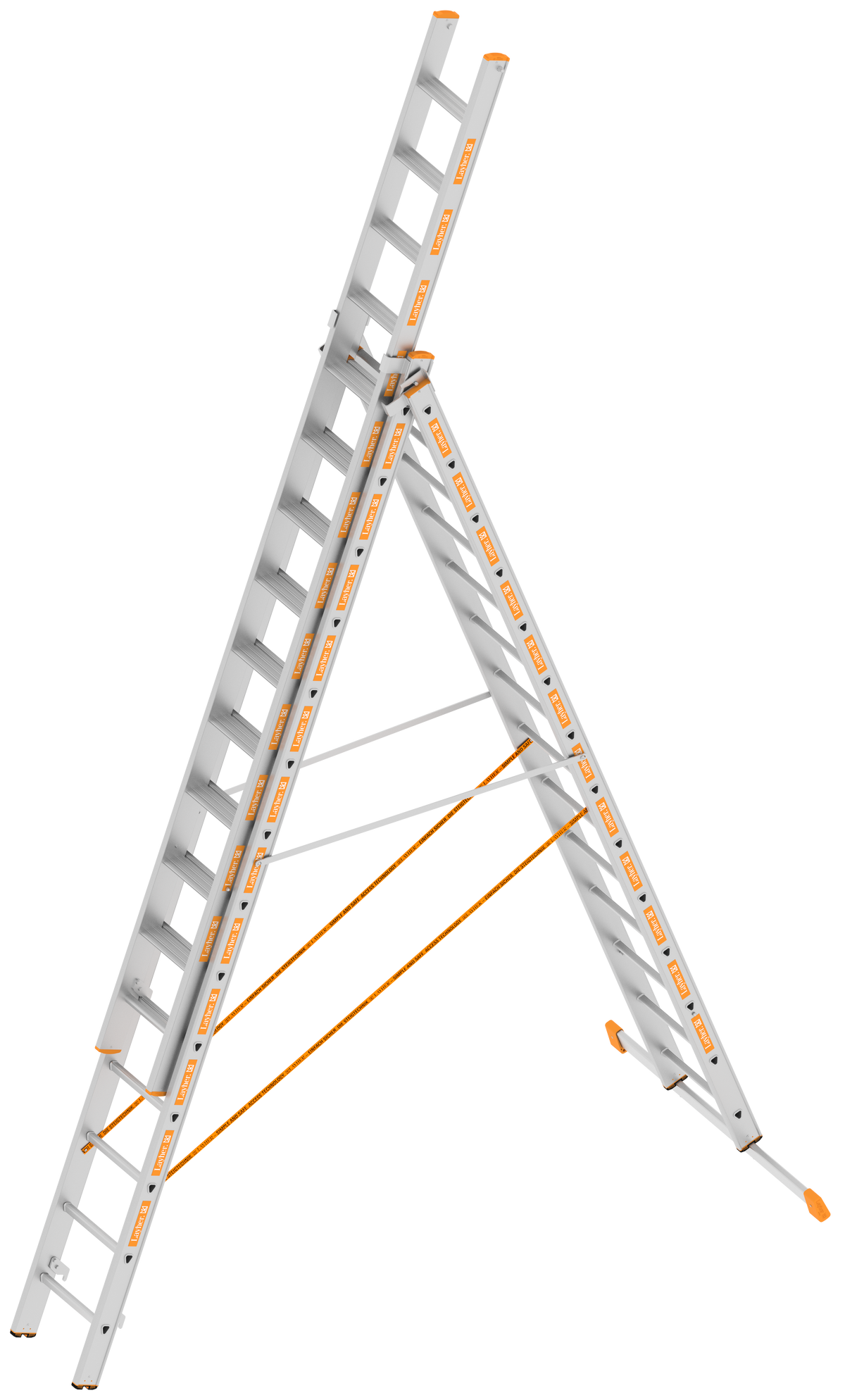 Layher Allzweckleiter 3-teilig mit Stufen TOPIC – Multifunktionale Leiter, schnell montierbar, sicherer Stand, flexible Einsatzmöglichkeiten. Ideal für alle Höhen! Jetzt bestellen! – Jetzt erhältlich im MTN Shop DE. - imagen 5