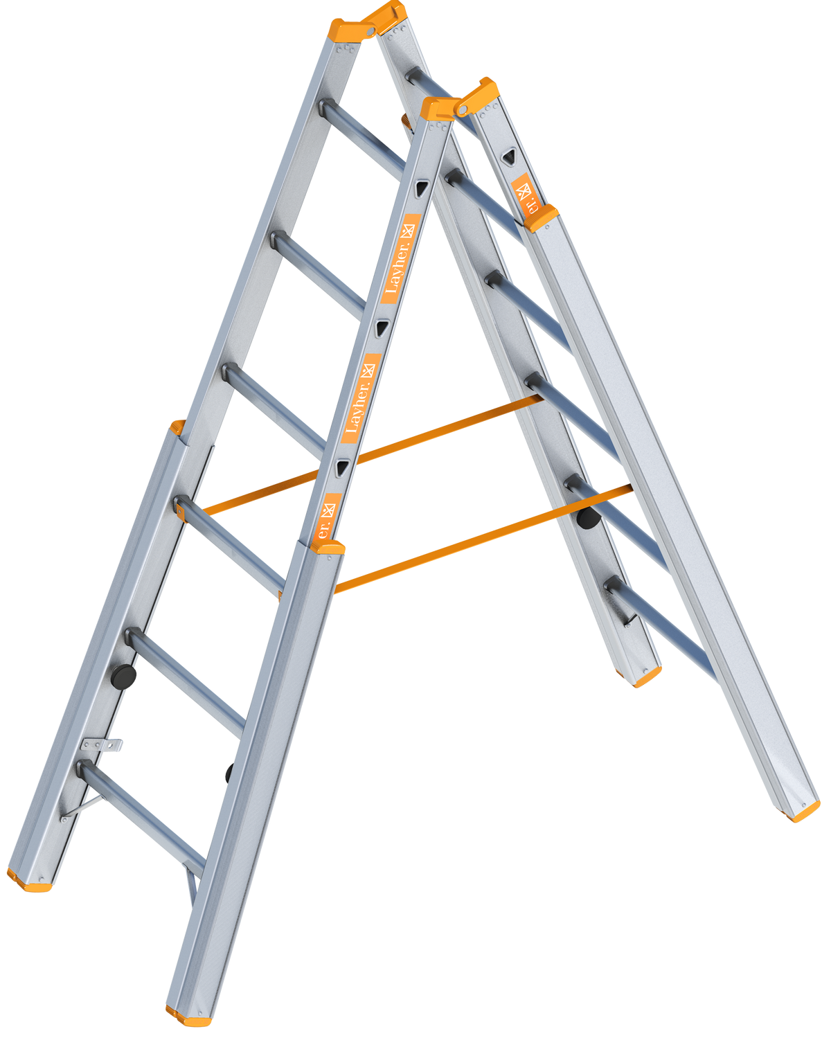 Layher Treppenstehleiter TOPIC – Layher Treppenstehleiter TOPIC: Mit einfach verstellbaren Holmverlängerungen für flexiblen Einsatz. Robuste, sichere Stehleiter für alle Höhen. Jetzt kaufen! – Jetzt erhältlich im MTN Shop DE. - imagen 2
