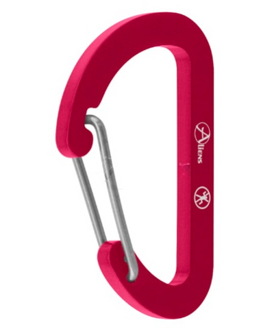 Aliens Zubehörkarabiner Flat D Micro 4 – Rot