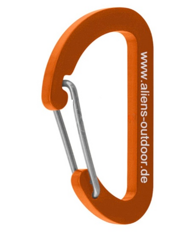 Aliens Zubehörkarabiner Flat D Micro 4 – Orange
