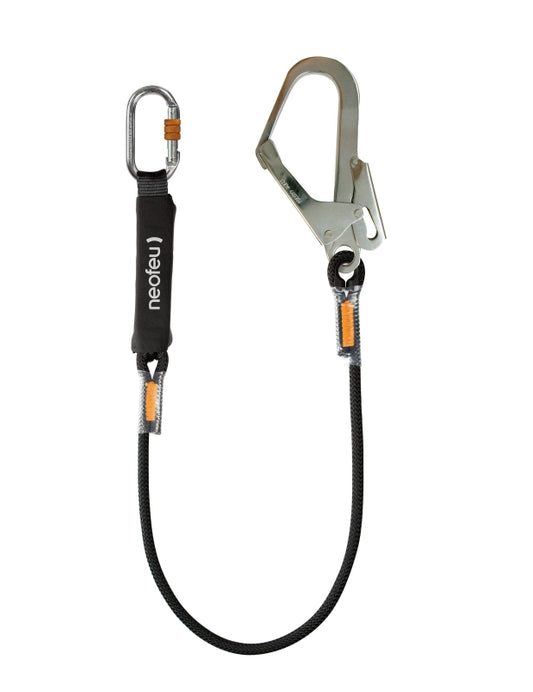 Neofeu Energieabsorber mit integriertem fixem Lanyard in Kernmantelseil ABS'O (1m) – – Jetzt erhältlich im MTN Shop DE.