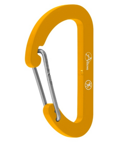Aliens Zubehörkarabiner Flat D Micro 4 – Gold