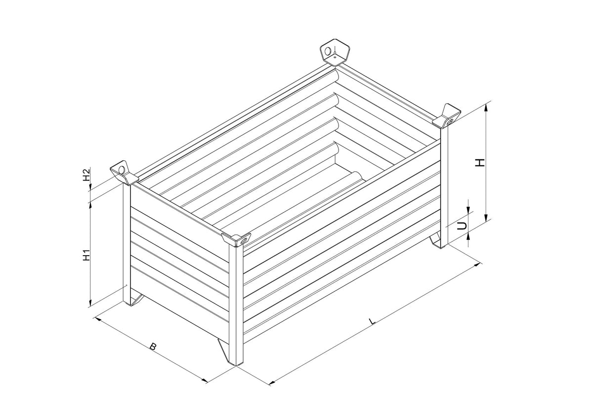 Eichinger Vollwand-Stapelpalette 1316 – – Jetzt erhältlich im MTN Shop DE. - imagen 6