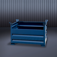 Eichinger Vollwand-Stapelpalette 1322 RAL5010 - imagen 6