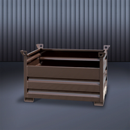 Eichinger Vollwand-Stapelpalette 1322 RAL8017
