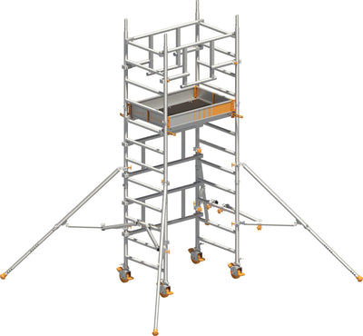 Layher SoloTower P2 SAFETY PLUS mit Doppelgeländer – zweites Bild