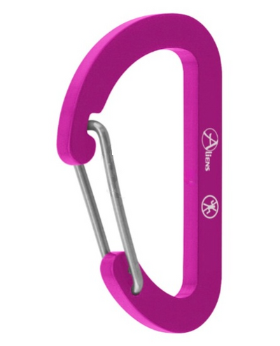 Aliens Zubehörkarabiner Flat D Micro 4 – Rosa