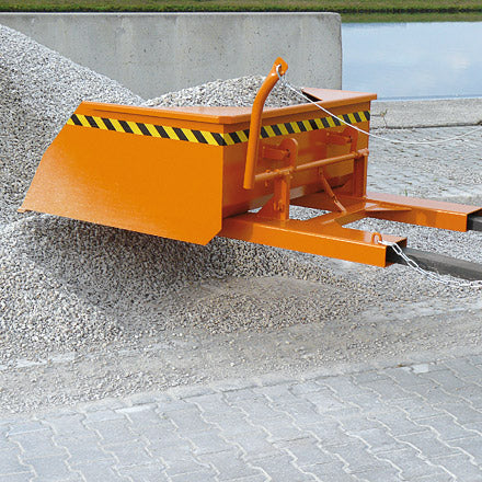 Eichinger Schaufel mit geschlossenen Stapler-Einfahrtaschen und Kranösen 2062 – Mechanische Schaufel für Schüttgüter, Traglast bis 4000 kg, Inhalt bis 2500 L. Mit Seilzug-Ablass und Kettensicherung. Jetzt bestellen! – Jetzt erhältlich im MTN Shop DE. - imagen 4