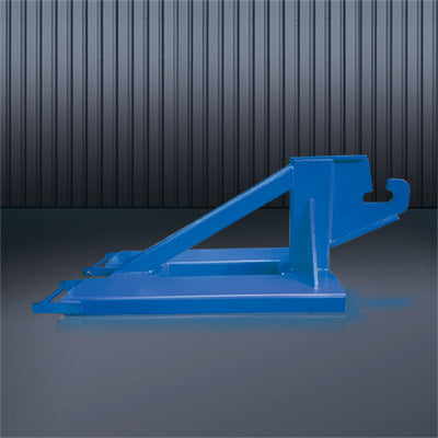 Seitenansicht der Eichinger Rangierhilfe für Abrollcontainer Typ 2120 in Blau. - imagen 4