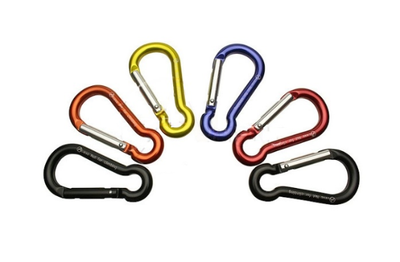 Aliens Spiralkabel 6 Minikarabiner & Schlaufe – zweites Bild