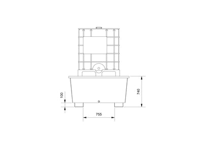 Eichinger IBC Auffangwanne aus Stahl 3010 – zweites Bild