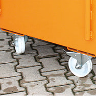Detailansicht der Lenkrollen an der mobilen Auffangwanne 3013 von Eichinger - imagen 8