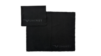 Univet Mikrofasertuch, schwarz, zur Reinigung von Schutzbrillen.