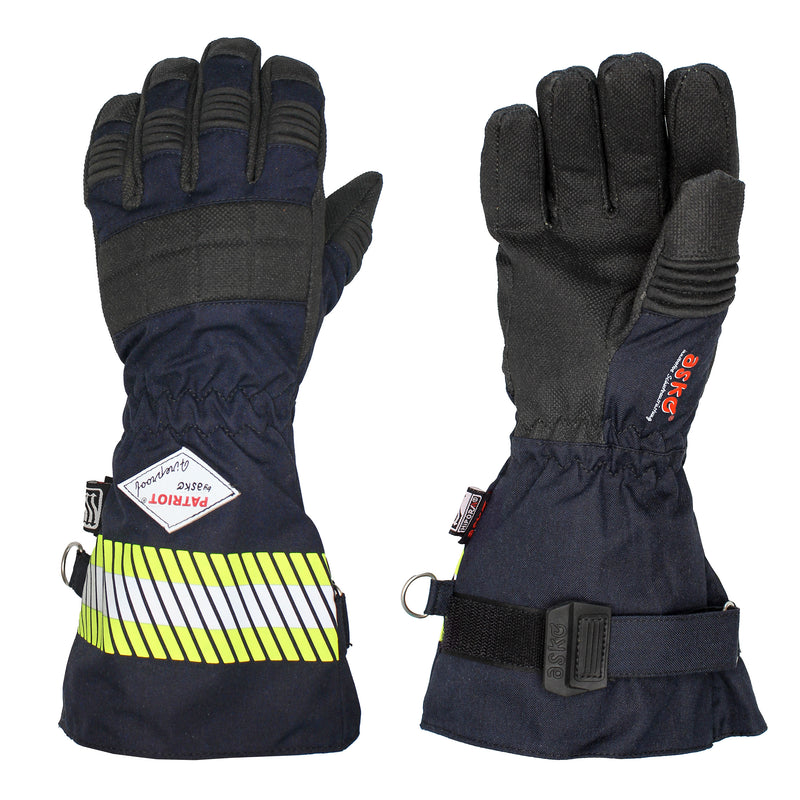 ASKÖ PATRIOT® Fireproof Lange Stulpe Blau Größe 14