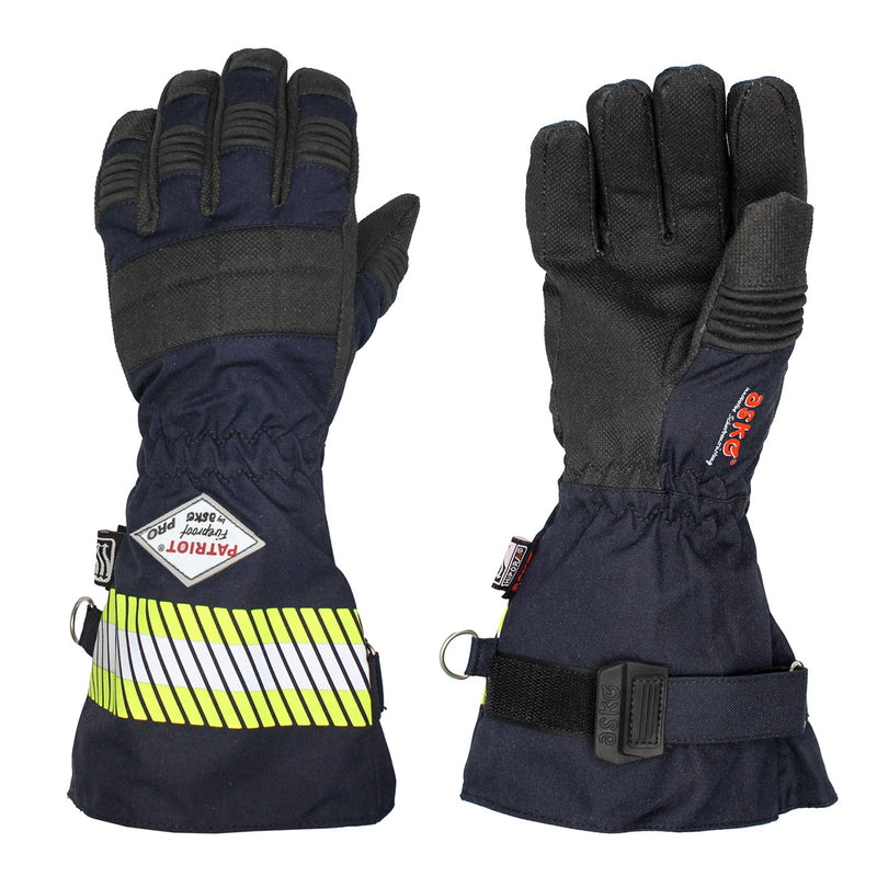 ASKÖ PATRIOT® Fireproof PRO Lange Stulpe Blau Größe 13