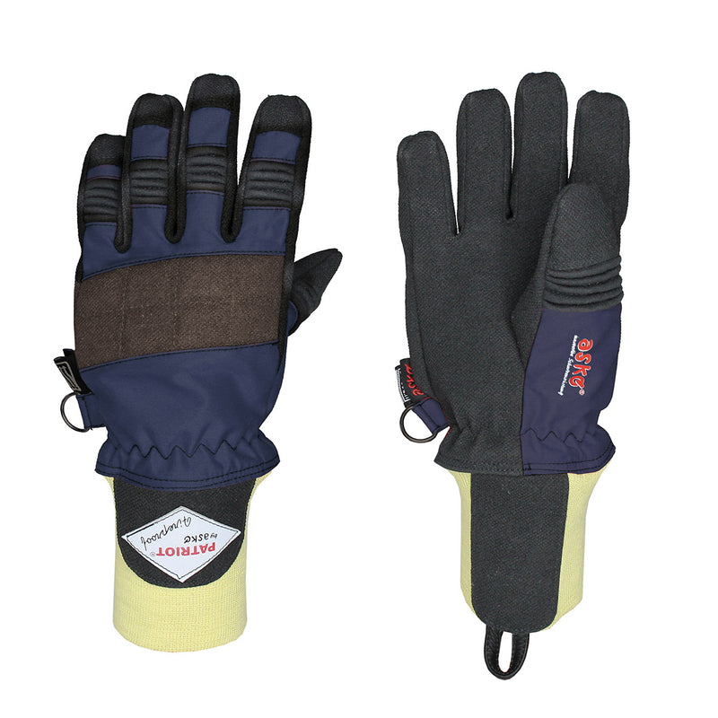 ASKÖ PATRIOT® Fireproof PRO Strickbund Blau Größe 11