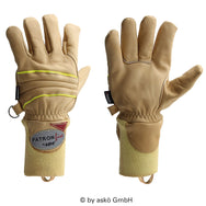 Askö PATRON®FIRE Feuerwehrhandschuh mit Strickbund in Hellbraun - imagen 2