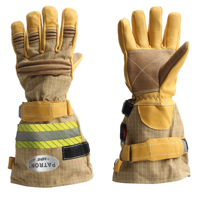 Askö PATRON®PBI ELK Feuerwehrhandschuh mit langer Stulpe in Braun