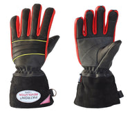 Askö PATRON®REVOLUTION Feuerwehrhandschuh mit kurzer Stulpe in Schwarz-Rot