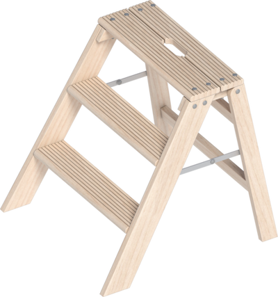Layher Klappbarer Holzstufentritt 1055