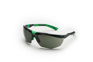 Univet 5X1 Solar G15 Schutzbrille, grünes Glas, filtert 85% des Sonnenlichts, EN166/EN170/EN172 zertifiziert.