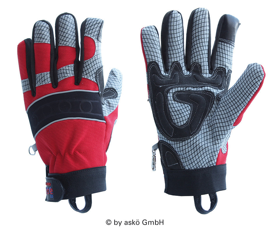 Askö GRIP ULTRA Einsatzhandschuh in Schwarz-Rot - imagen 3