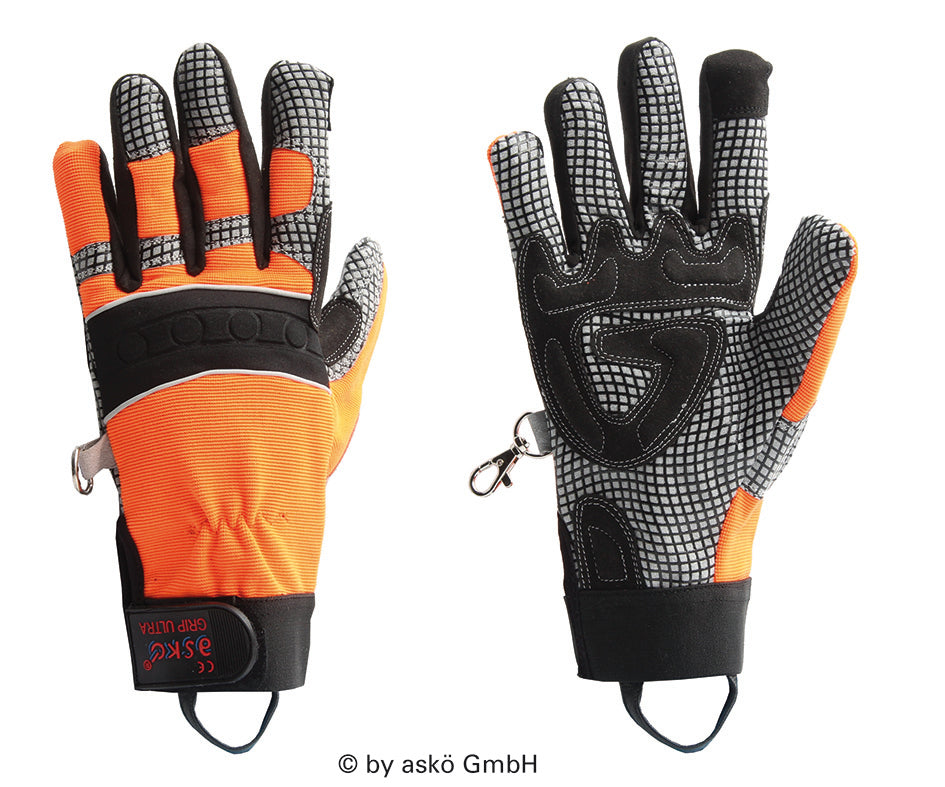 Askö GRIP ULTRA Einsatzhandschuh in Schwarz-Orange - imagen 2