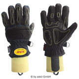 Askö DEFENDER Feuerwehrhandschuh mit Strickbund in Blau