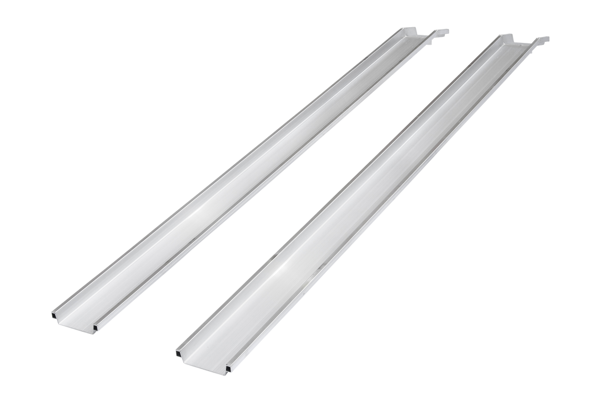 ALTEC Aluminium-Verladeschienen ABS/ABS-F (Paar) – Leichte, rutschfeste Schienen für Kleingeräte bis 600 kg/Paar. Auch faltbar für platzsparende Lagerung. Made in Germany, GS-geprüft! – Jetzt erhältlich im MTN Shop DE.