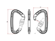 Aliens Carabiner D Screw Classic Aliens Yellow – – Тепер доступний у MTN Shop DE. - imagen 2