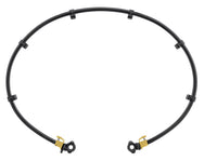 Petzl Befestigungsset für KNEE ASCENT und KNEE GRAB, mit Kunststoffschlauch, Gurtbandschlaufen und Gummiband.