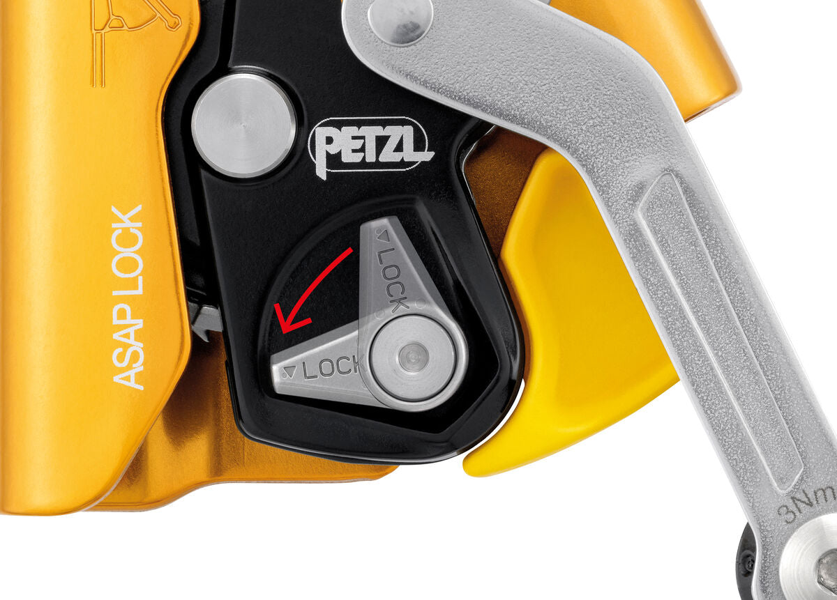 Petzl ASAP LOCK, integrierte LOCK-Funktion zur Immobilisierung und Reduzierung der Falldistanz. - imagen 7
