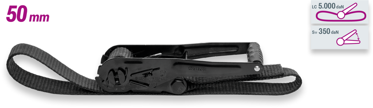 Safetex Zurrgurt 50 mm Blackline - imagen 2