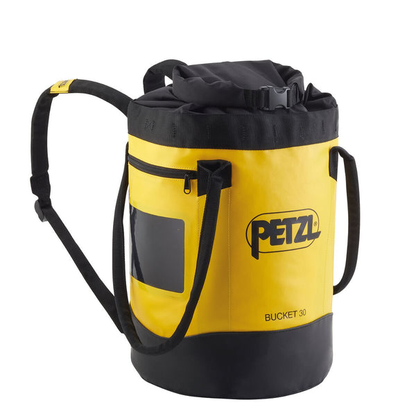 BUCKET 30 – Robuster Seilsack für bis zu 110 Meter Seil mit gepolsterten Schulterriemen und Rollverschluss – MTN Shop DACH