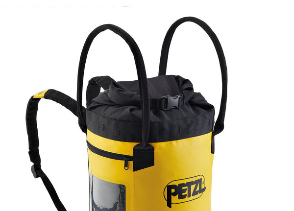 BUCKET 30 – Robuster Seilsack für bis zu 110 Meter Seil mit gepolsterten Schulterriemen und Rollverschluss – MTN Shop DACH