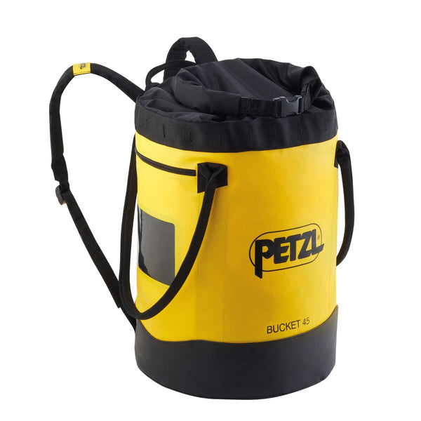 BUCKET 45 – Robuster Seilsack für bis zu 185 Meter Seil mit gepolsterten Schulterriemen und Rollverschluss – MTN Shop DACH