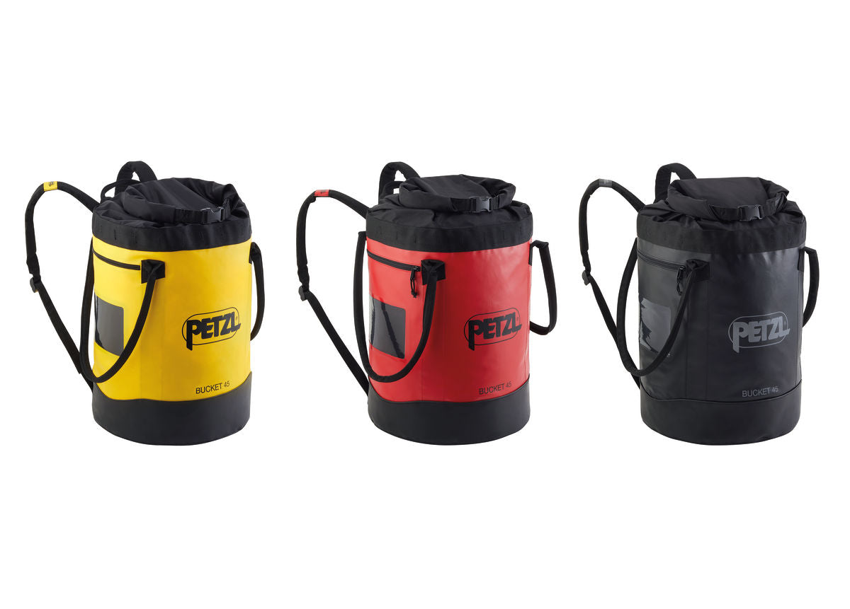 BUCKET 45 – Міцна мотузкова сумка для мотузки довжиною до 185 метрів з м’якими плечовими ременями та застібкою – MTN Shop DACH