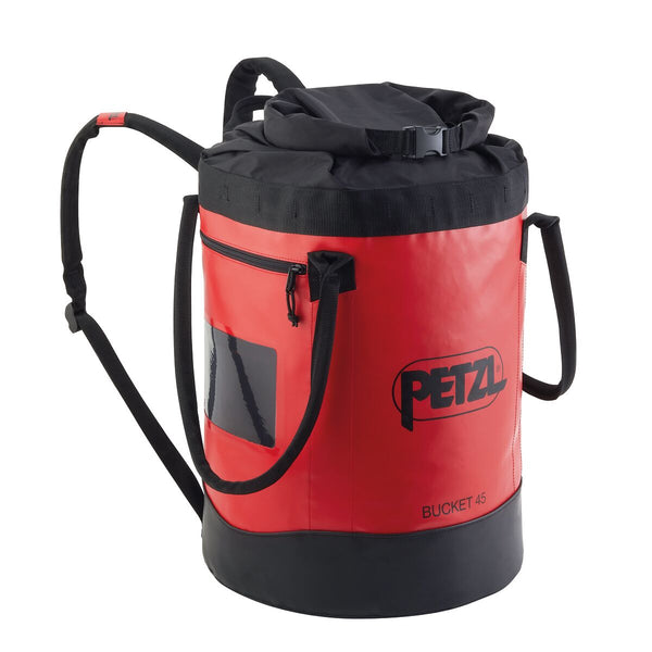 BUCKET 45 – Robuster Seilsack für bis zu 185 Meter Seil mit gepolsterten Schulterriemen und Rollverschluss – MTN Shop DACH