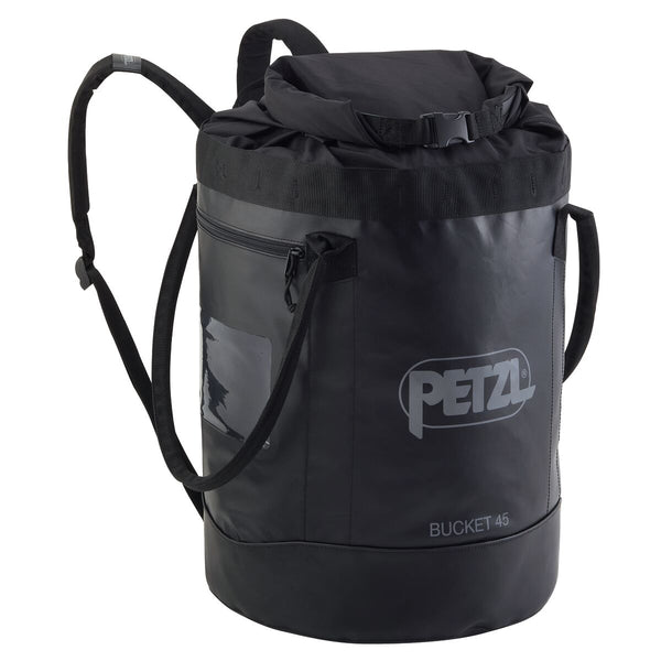 BUCKET 45 – Robuster Seilsack für bis zu 185 Meter Seil mit gepolsterten Schulterriemen und Rollverschluss – MTN Shop DACH