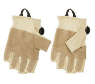 SINGING ROCK - Lederhandschuhe ohne Fingerkuppen GRIPPY 3/4 - imagen 2