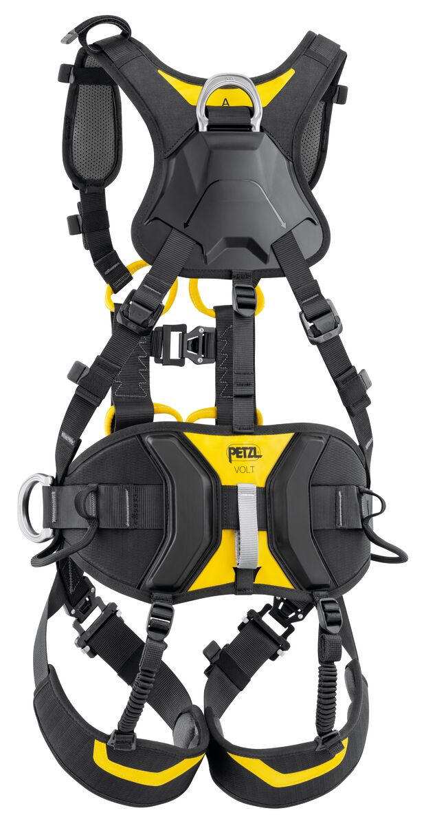 Petzl VOLT WIND Gurt, Rückansicht mit Schutzplatten am Hüftgurt. - imagen 2