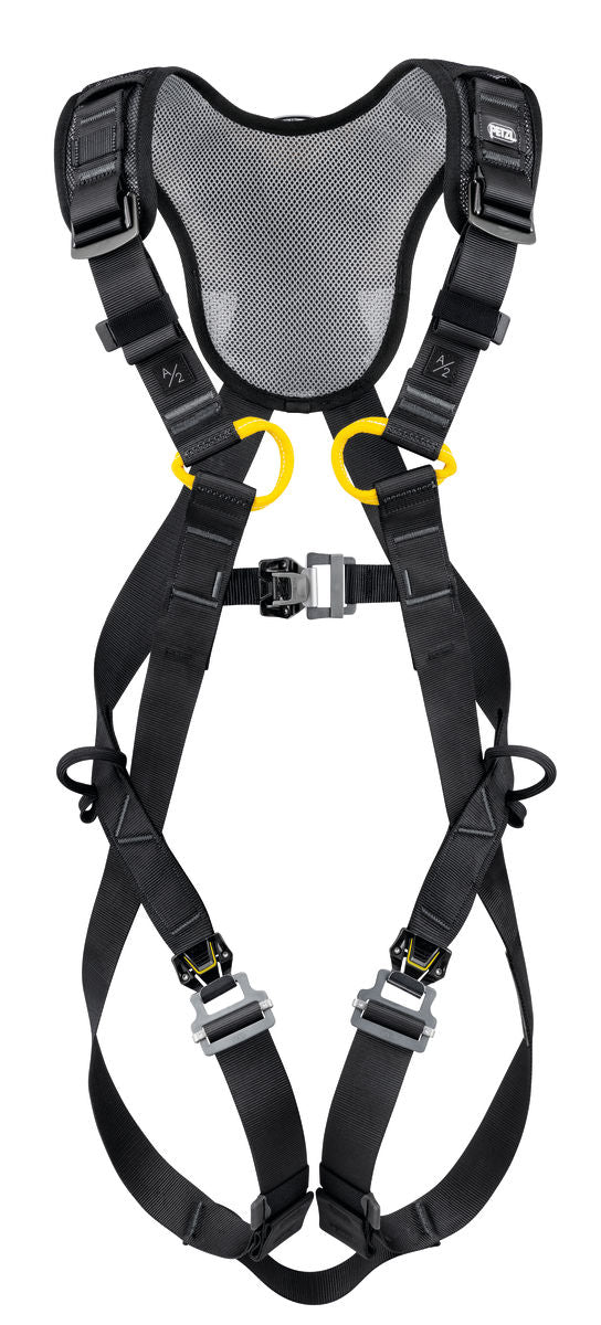 Petzl NEWTON FAST Auffanggurt (Modell C073CA00), europäische Ausführung. Ganzkörper-Sicherheitsgurt für Arbeiten in der Höhe mit Schnellverschluss-Schnallen und ergonomischem Design für optimalen Komfort und Sicherheit
