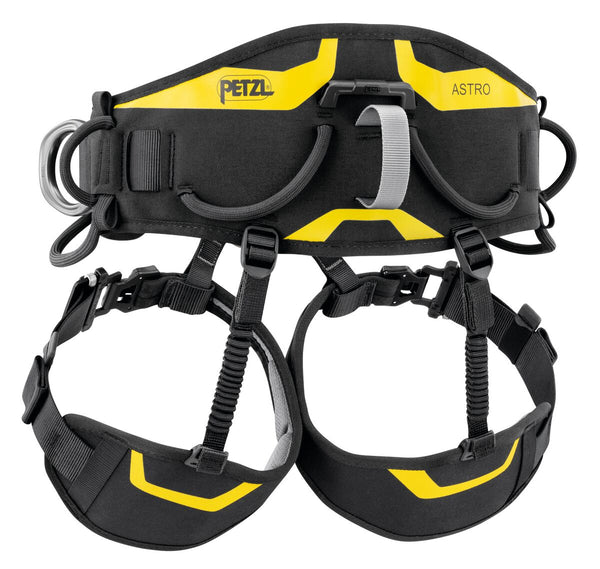 Petzl ASTRO® SIT – Der Petzl ASTRO® SIT ist ein ultrabequemer Sitzgurt für Höhenarbeit und Seilzugang. Mit 3D-Schaumpolsterung, halbstarrem Hüftgurt und Beinschlaufen bietet er ganztägigen Komfort und optimale Bewegungsfreiheit. Der verriegelbare ventrale Befestigungspunkt ermöglicht eine effiziente Ausrüstungseinrichtung, während seitliche Metallbefestigungspunkte, Materialschlaufen und Werkzeughalter für Organisation sorgen. Kompatibel mit dem TOP CROLL Brustgurt für erweiterten Schutz. Zertifiziert nach 