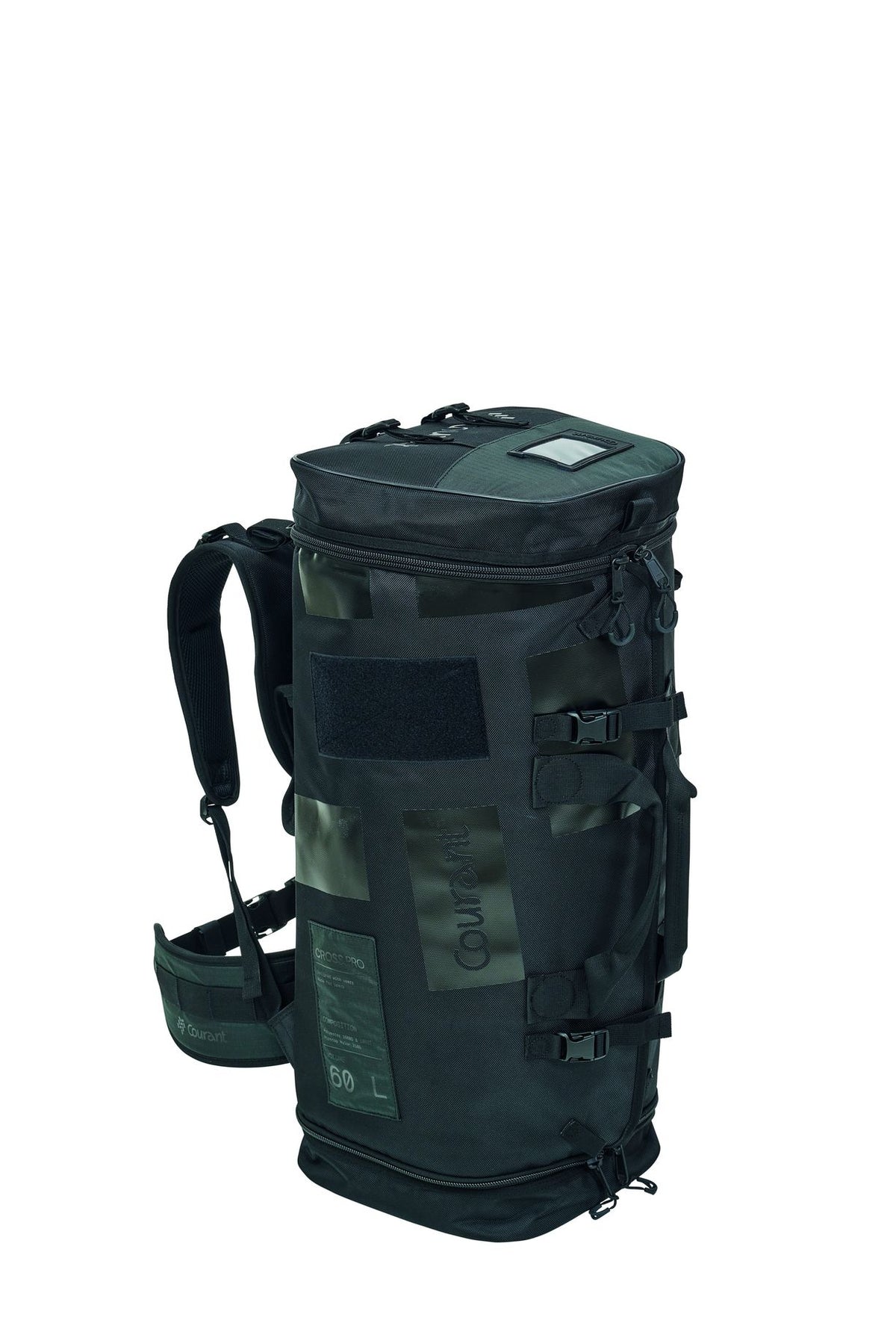 Courant CROSS PRO, Black Tactical, Rückansicht mit Rückenteil und Schultergurten. - imagen 5