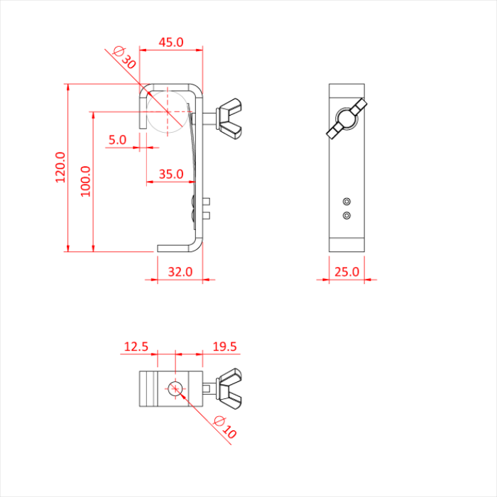 Doughty Engineering HOOK CLAMP 30mm C/W PROTECTOR STRIP – – Jetzt erhältlich im MTN Shop DE. - imagen 2