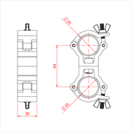 Doughty Engineering ATOM SWIVEL COUPLER - для 35 мм (чорний) – – Тепер доступний у MTN Shop DE. - imagen 2