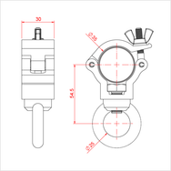Doughty Engineering ATOM HANGING CLAMP - für 35mm – – Jetzt erhältlich im MTN Shop DE. - imagen 2