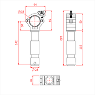 Doughty Engineering ATOM BIG BEN CLAMP - для 38 мм (з патрубком 29 мм) – – Тепер доступний у MTN Shop DE. - imagen 2