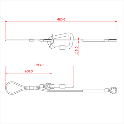 Страхувальна мотузка Doughty Engineering - 50 кг – zweites Bild